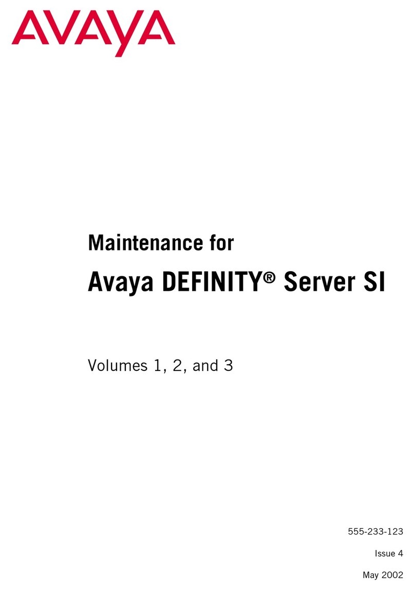 Avaya Definity SI User manual Avaya Definity SI User manual