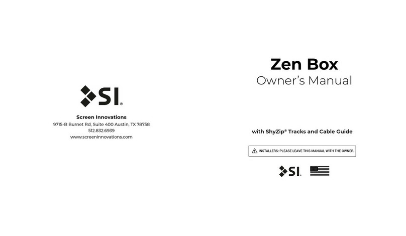 Screen Innovations Zen Box User manual