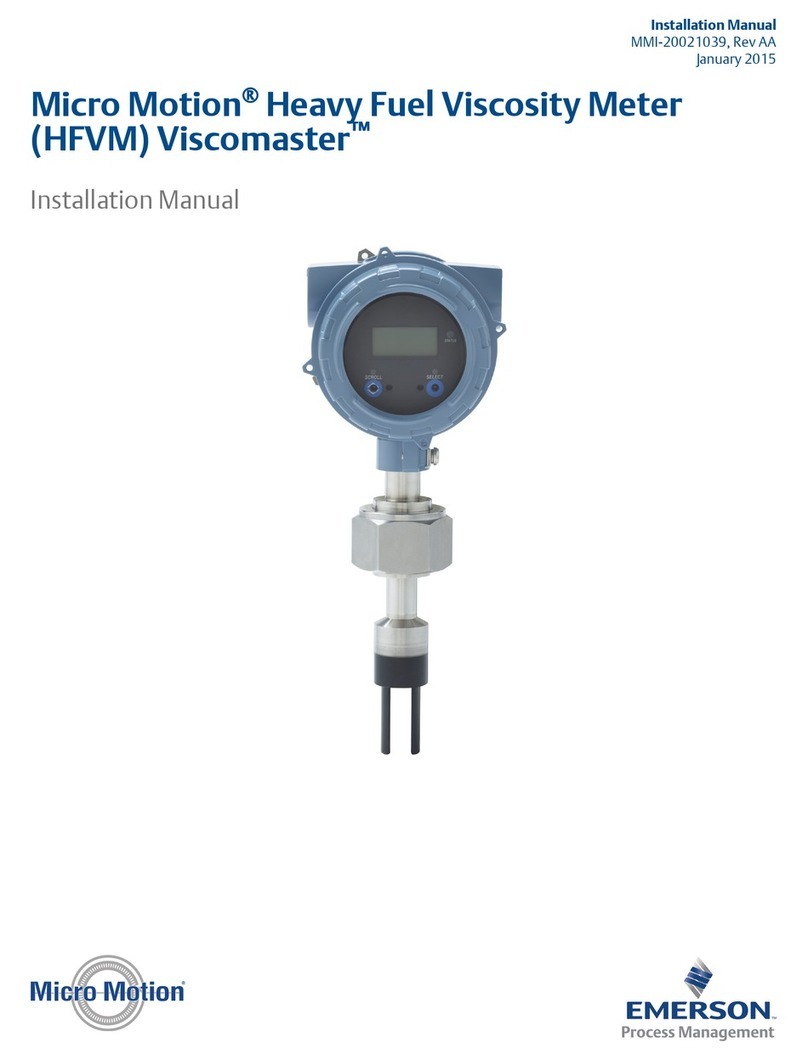 Emerson Micro Motion Viscomaster installation manual