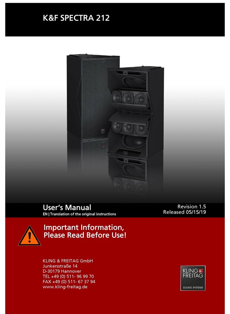 K&F SPECTRA 212 user manual