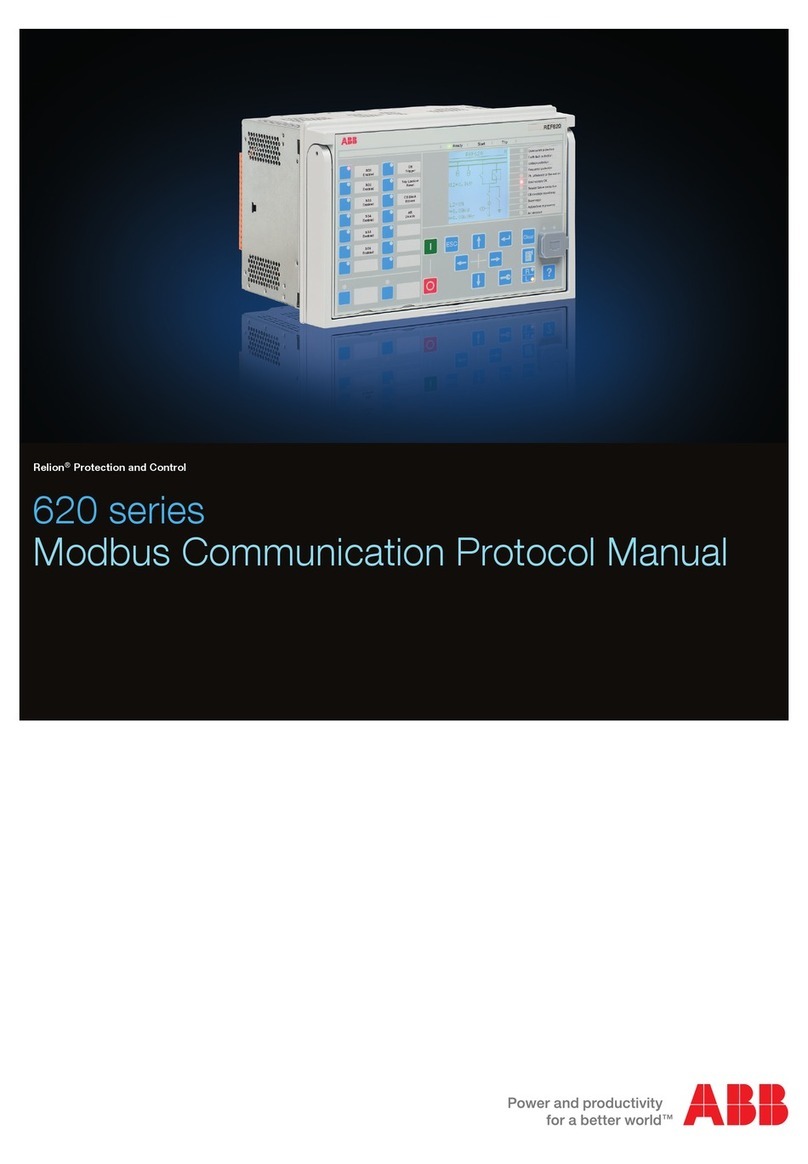 ABB Relion 620 Series User manual
