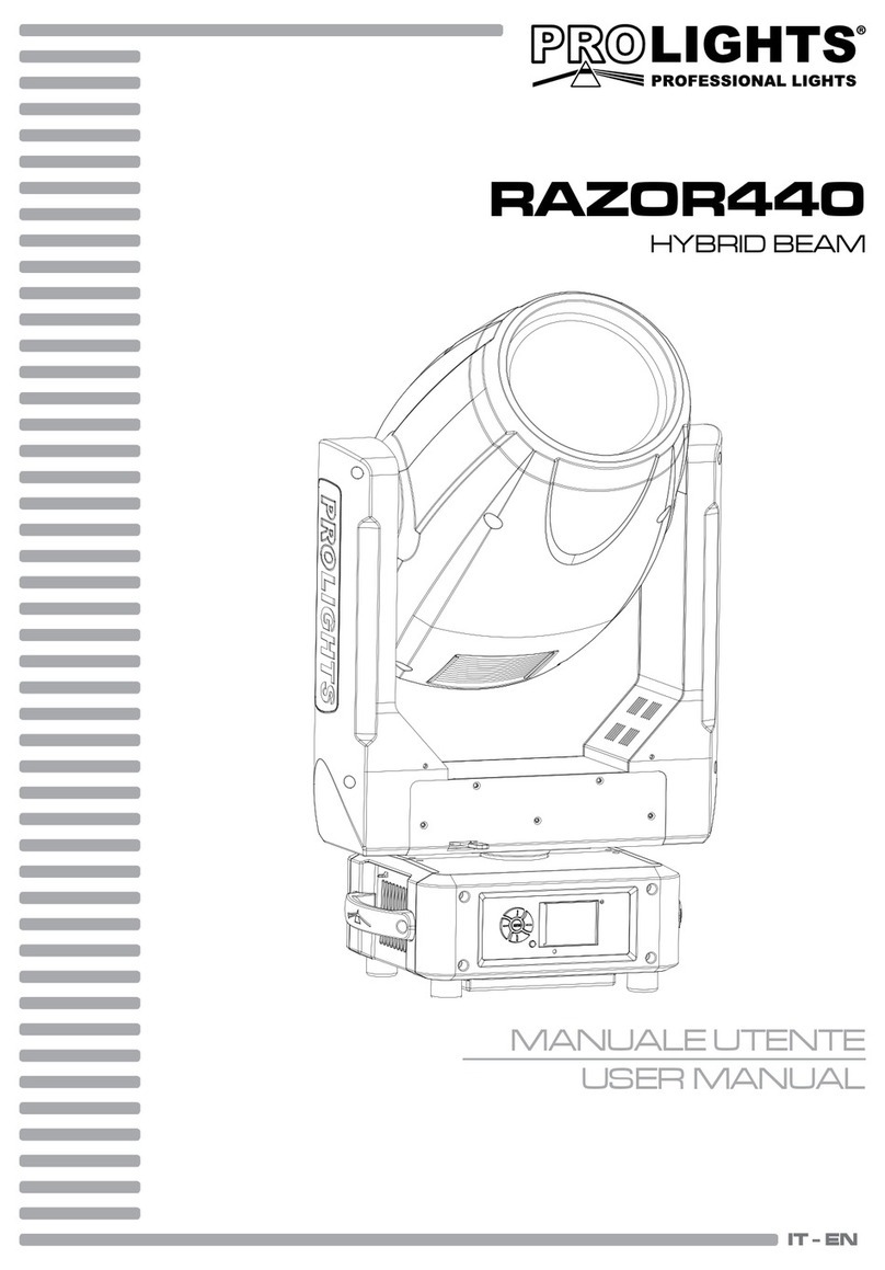 ProLights RAZOR440 HYBRID BEAM User manual
