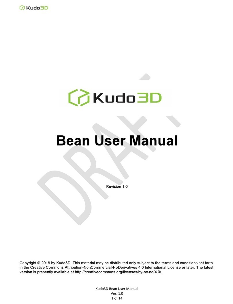 Kudo3D Bean User manual