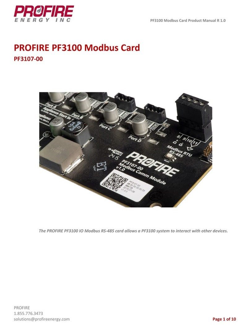 ProFire PF3100 Series product manual ProFire PF3100 Series product manual
