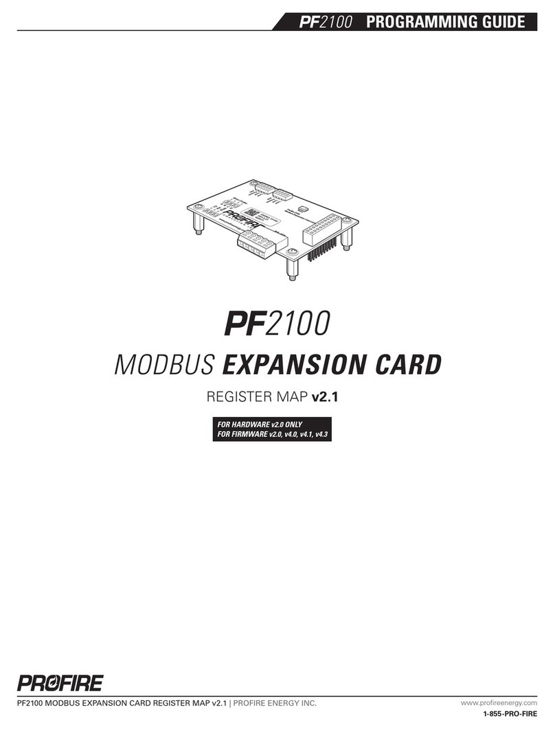ProFire PF2100 Operating instructions