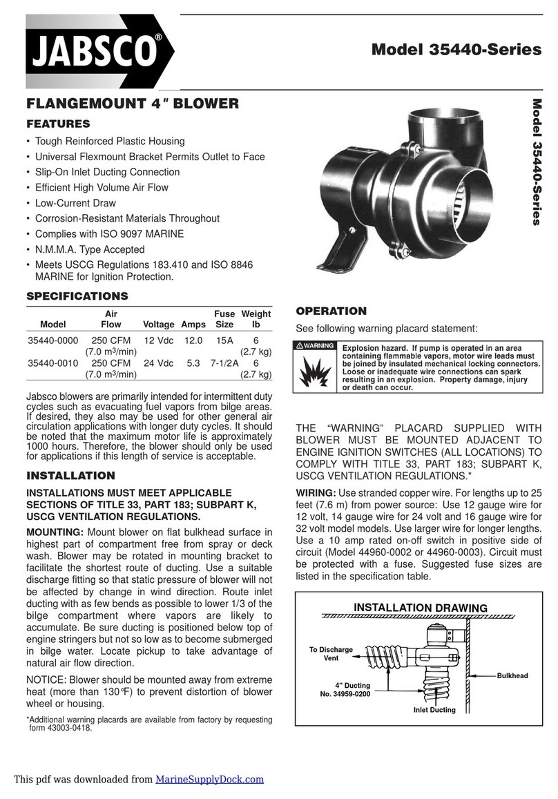 JABSCO 35440 Series manual