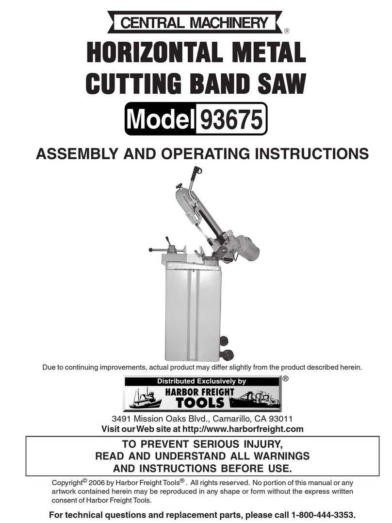 Harbor Freight Tools 93675 Assembly and operating instructions