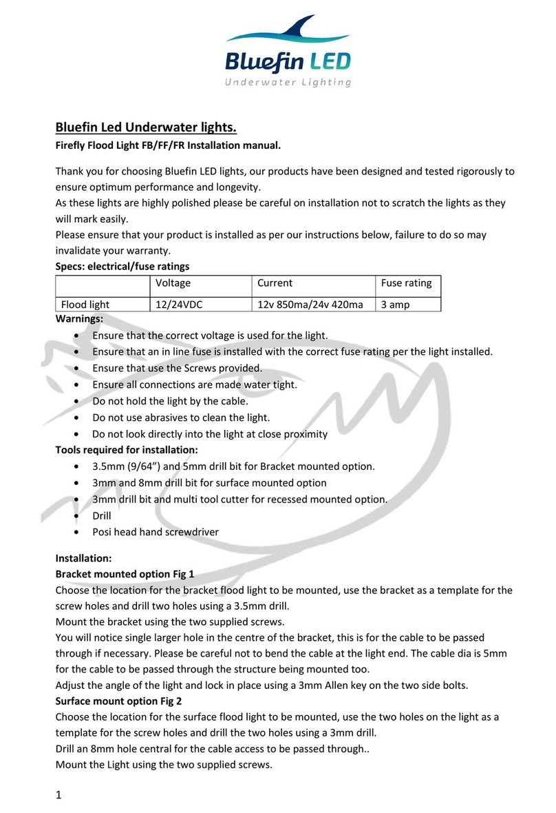 Bluefin LED Firefly FF installation manual