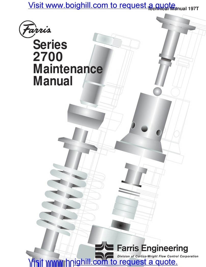 Farris Engineering 2700 Series Maintenance manual
