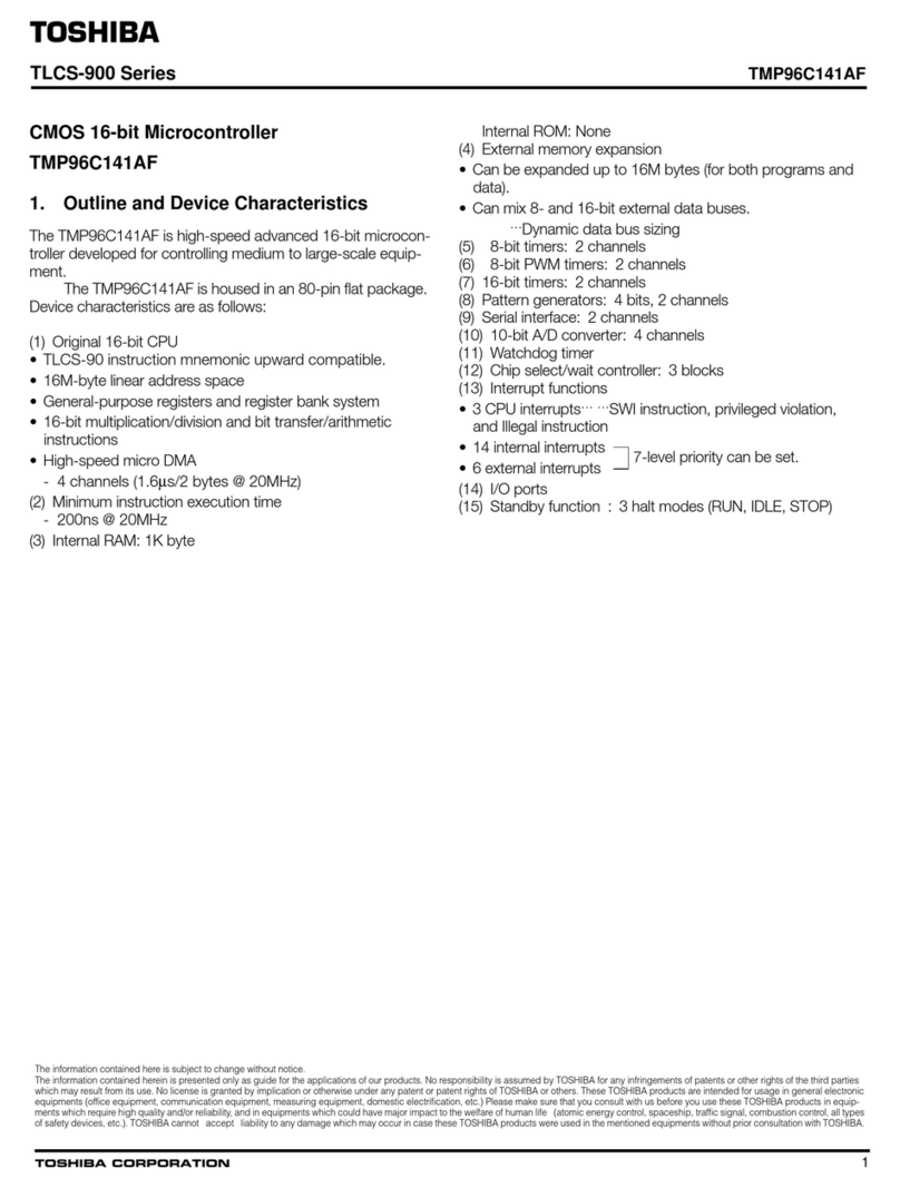 Toshiba TMP96C141AF manual