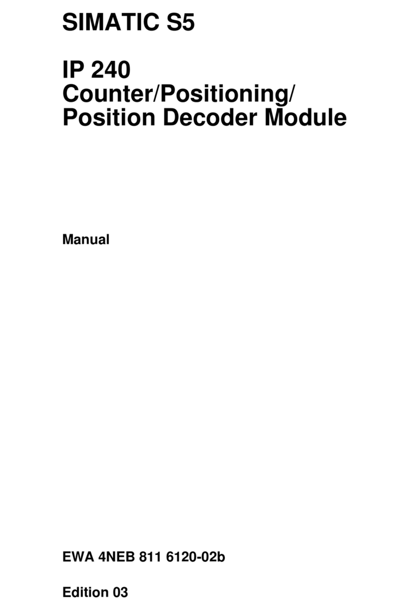 Siemens Simatic S5 IP 240 User manual