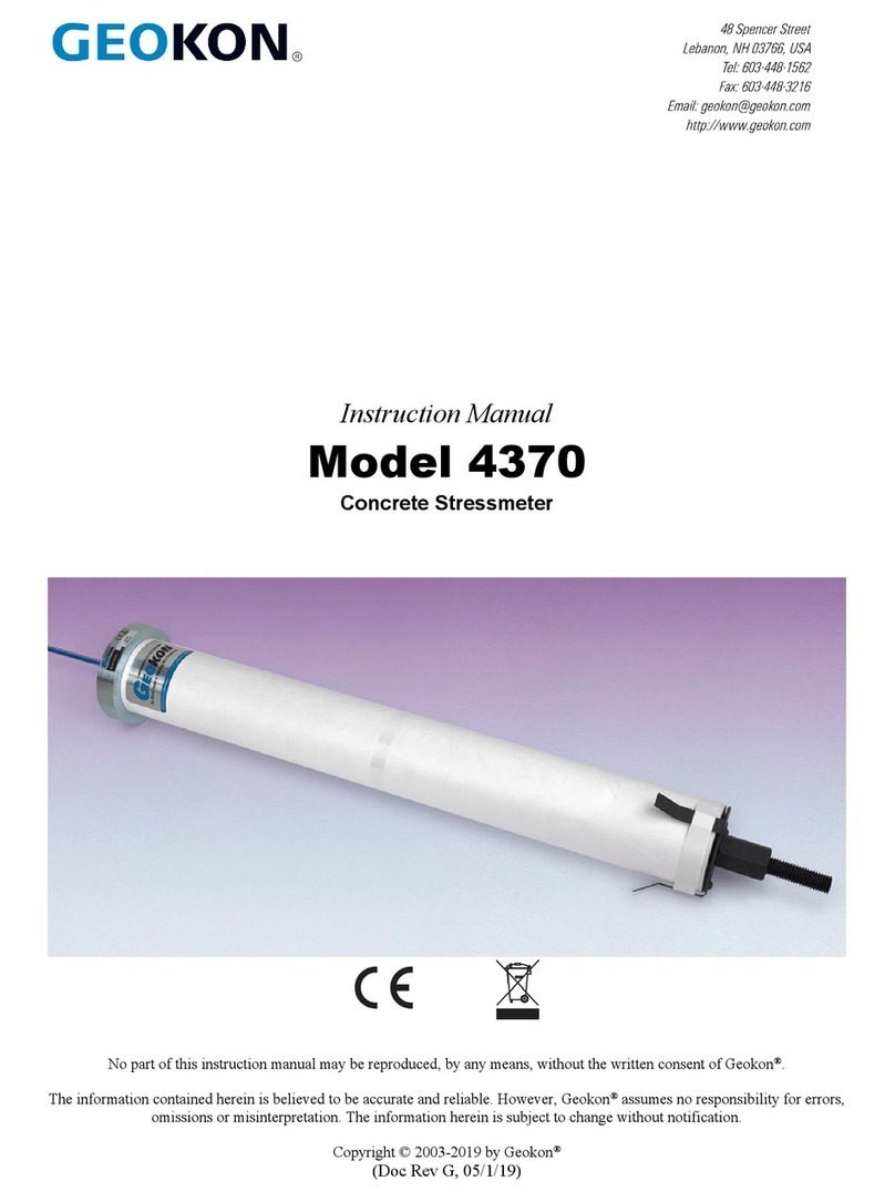 Geokon 4370 User manual