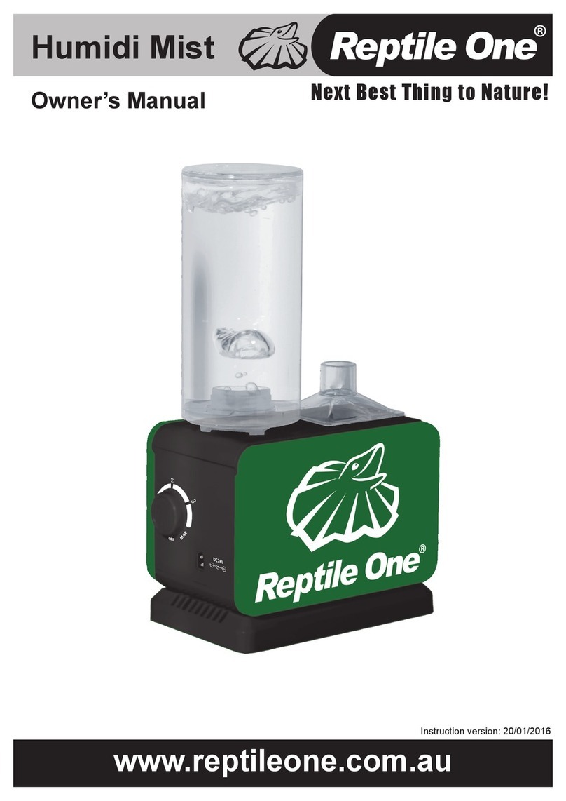 Reptile One Humidi Mist owner's manual