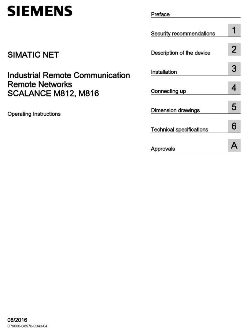 Siemens Simatic Net Scalance M812 User manual