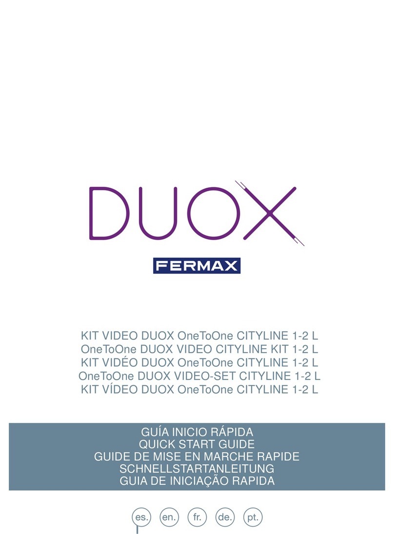 Fermax DUOX VIDEO MARINE KIT 1-2 L User manual