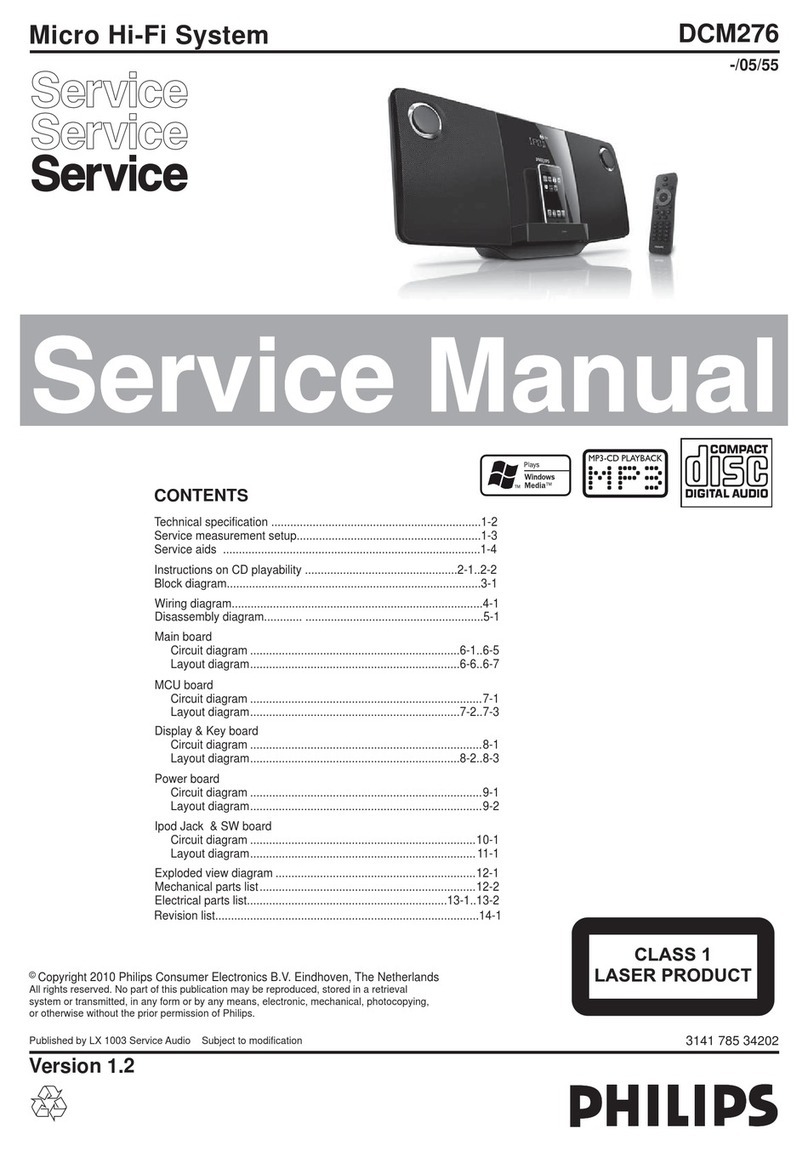 Philips DCM 276 Series Service manual