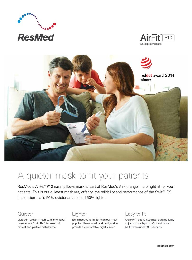 ResMed AirFit P10 User manual ResMed AirFit P10 User manual