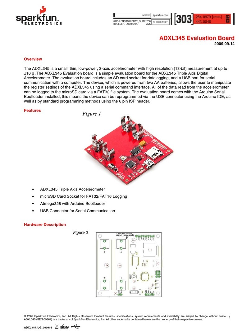 Sparkfun Electronics ADXL345 User manual