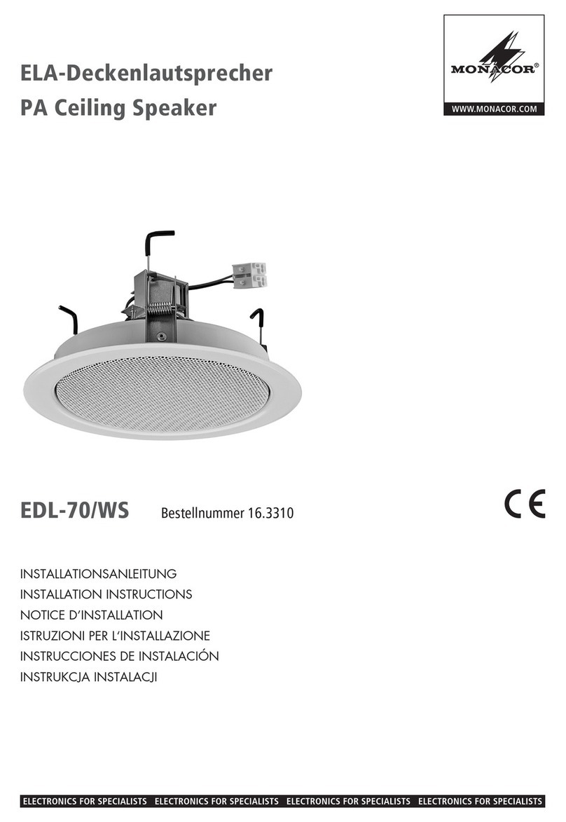 Monacor EDL-70/WS User manual