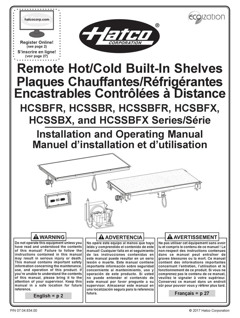Hatco HCSBFR Series User manual