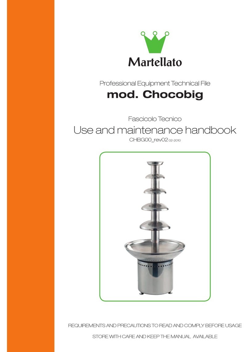 Martellato Chocobig Use and maintenance handbook
