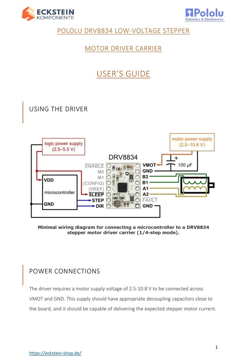 Eckstein komponente POLOLU DRV8834 User manual