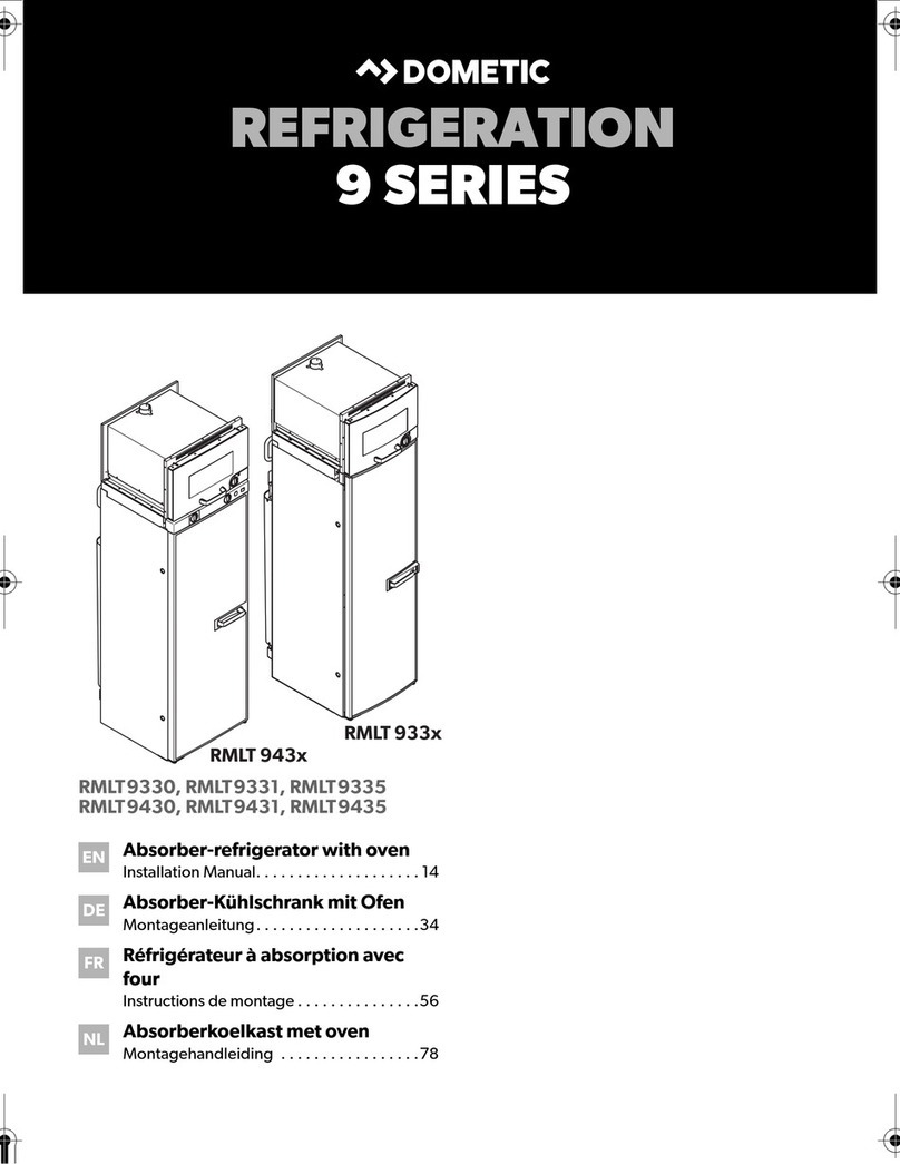 Dometic RMLT 933 Series User manual