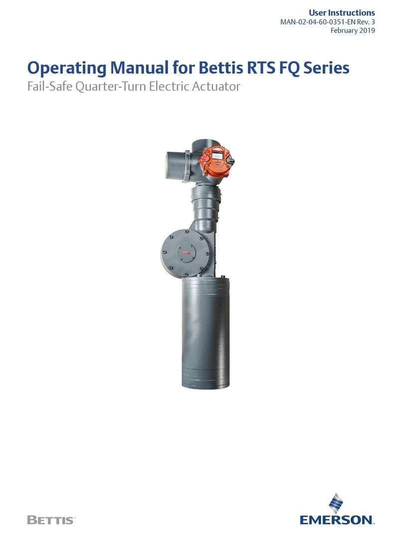 Emerson Bettis RTS FQ Series User manual
