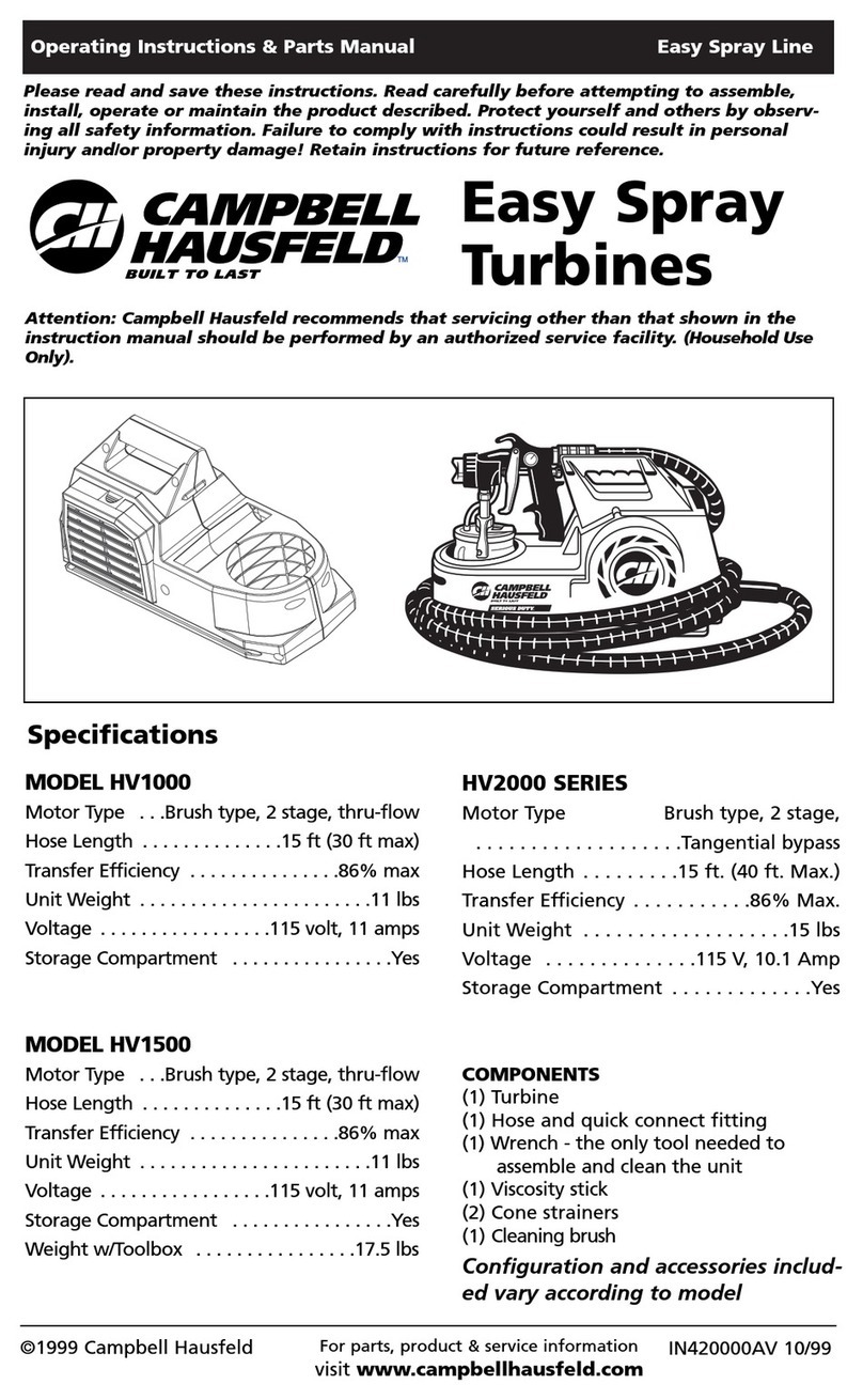 Campbell Hausfeld HV2000 Series Instructions for use