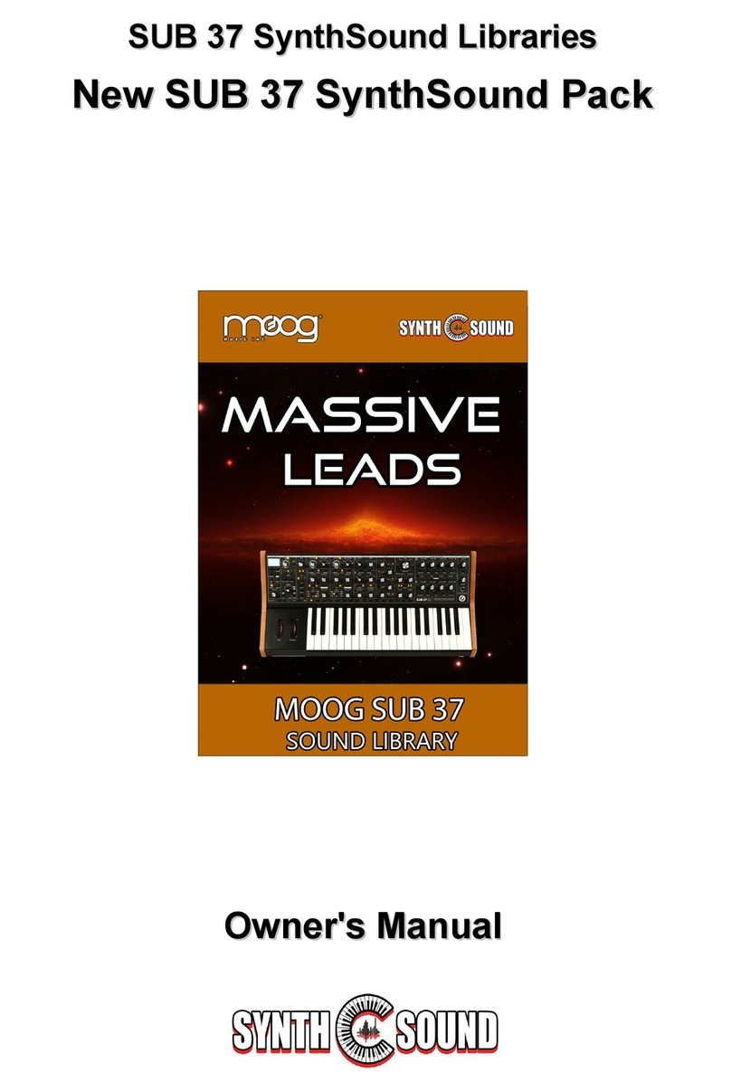 Moog Sub 37 User manual