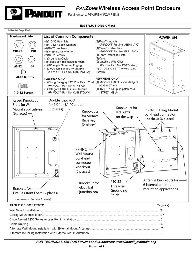 Panduit PZWIFIEN User manual Panduit PZWIFIEN User manual