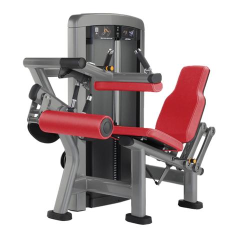 Life Fitness Club Seated Leg Curl Series User manual