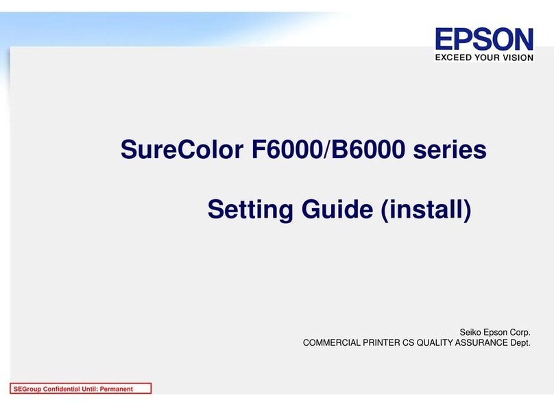Epson SureColor F6000 Service manual
