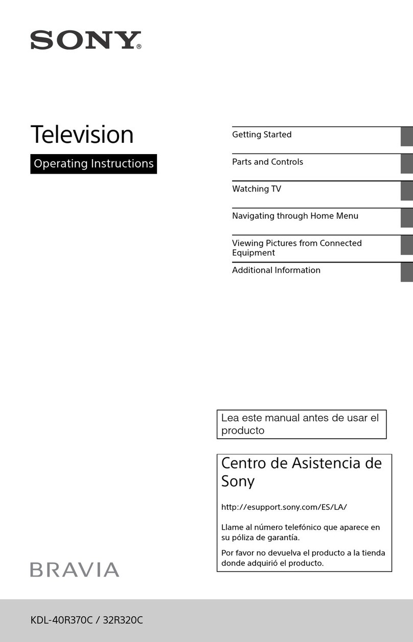 Sony BRAVIA KDL-40R370C User manual