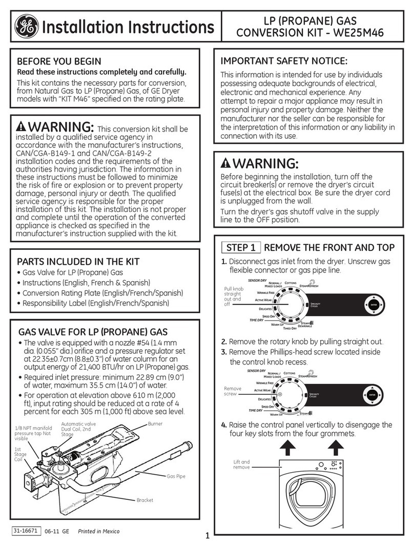 GE Profile WE25M46 User manual