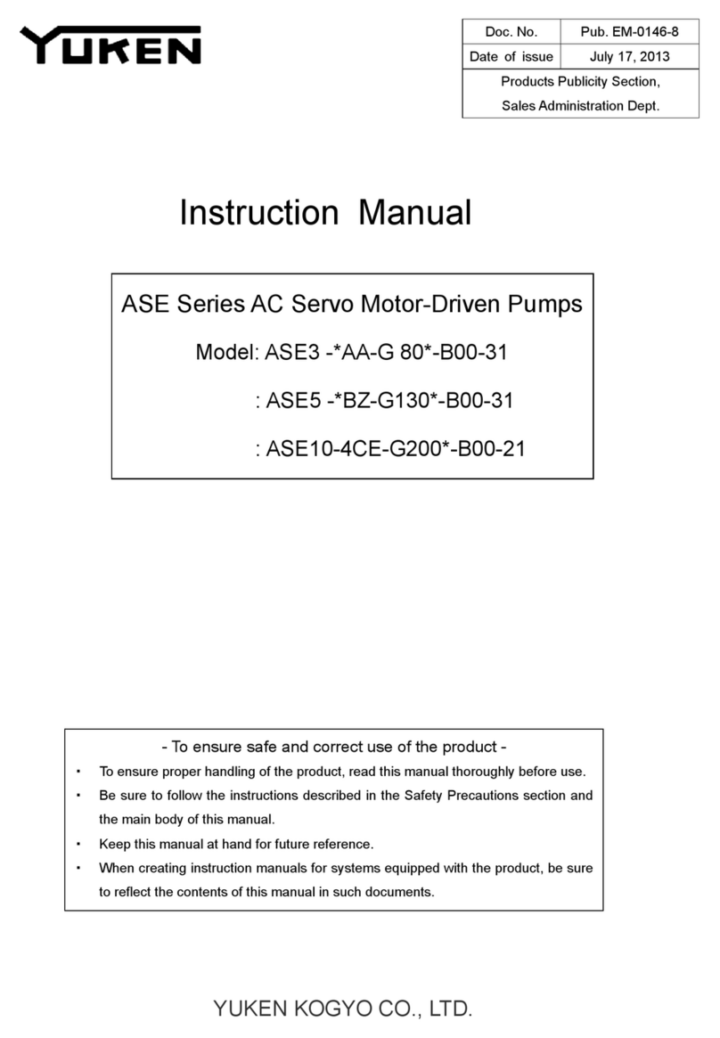 YUKEN KOGYO ASE Series instruction manual YUKEN KOGYO ASE Series instruction manual