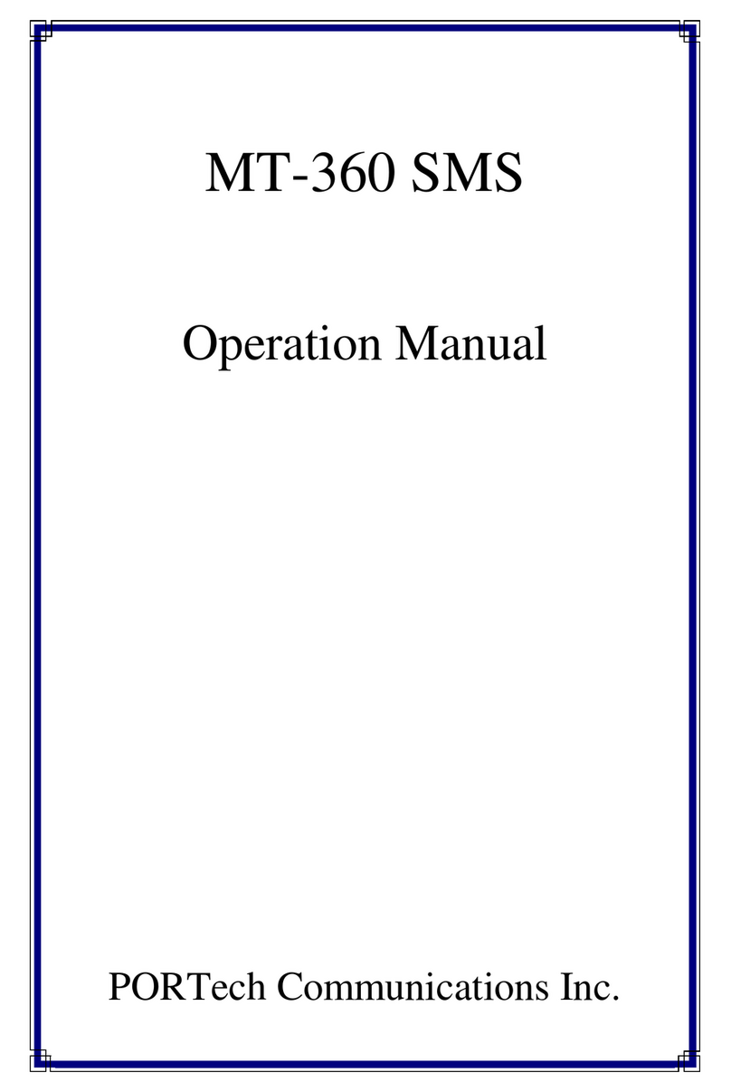 Portech MT-360 Operation manual