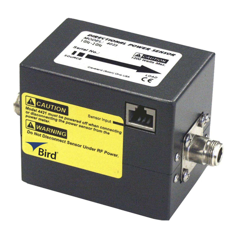 BIRD THRULINE 4020 series Operation manual