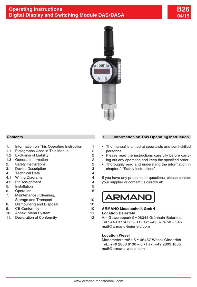 ARMANO DAS operating instructions