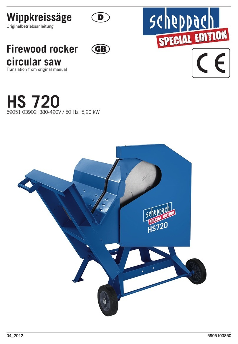 Scheppach Special Edition HS 720 User manual