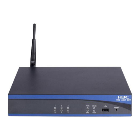 H3C MSR 900 Series User manual H3C MSR 900 Series User manual