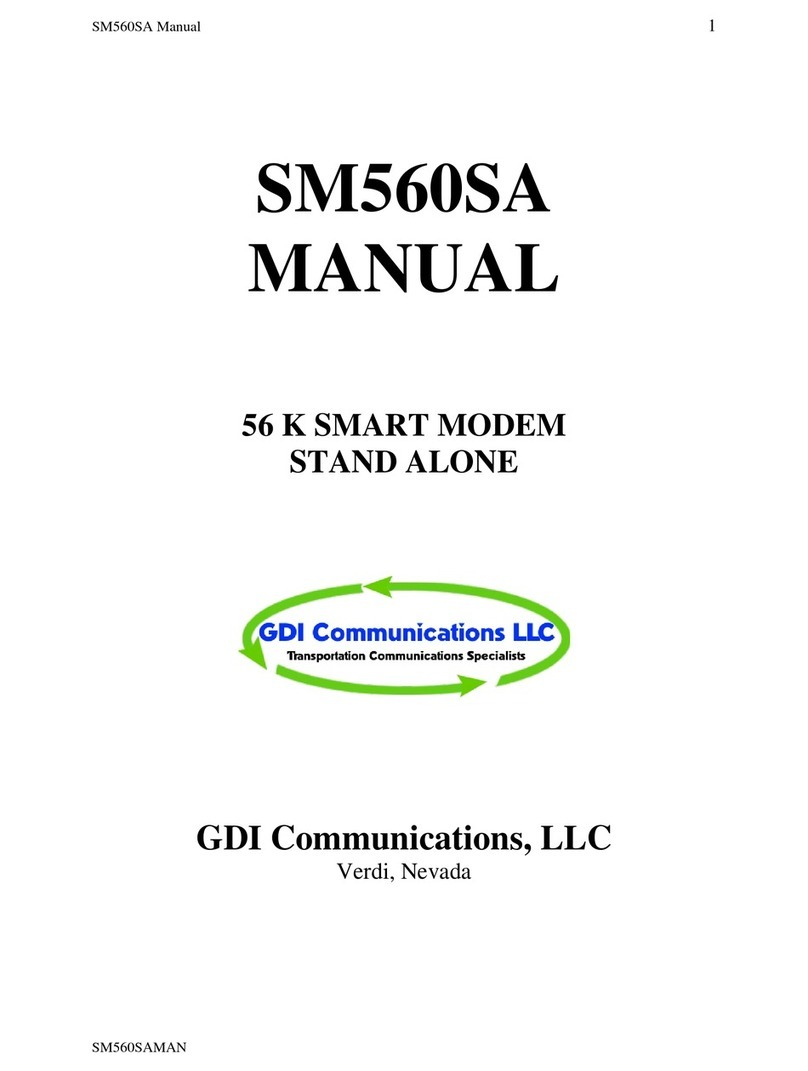 GDI SM560SA User manual