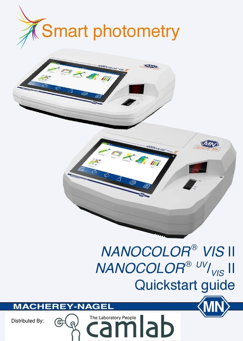 Macherey-Nagel NANOCOLOR VIS II User manual