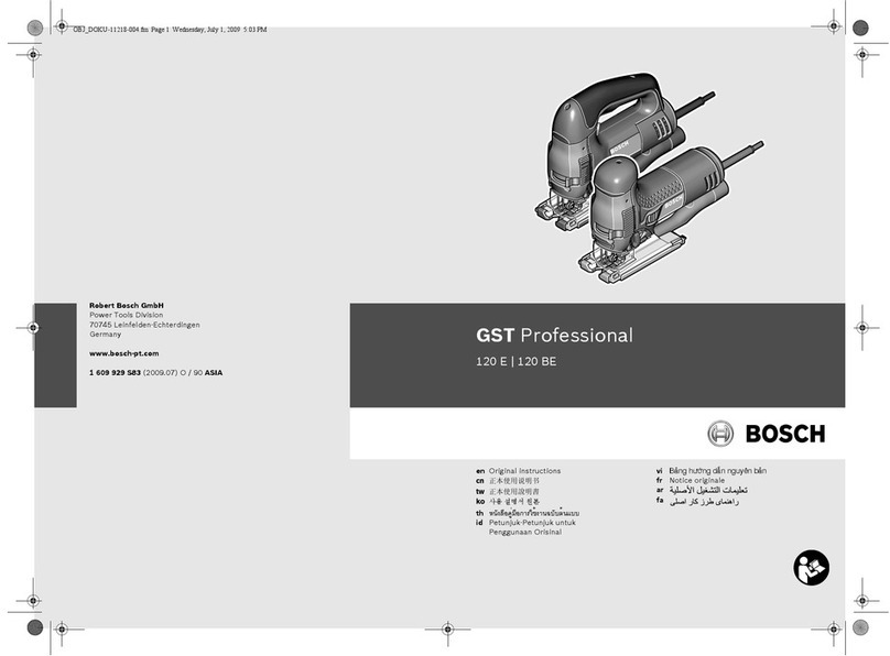 Bosch GST Professional 120 E User manual