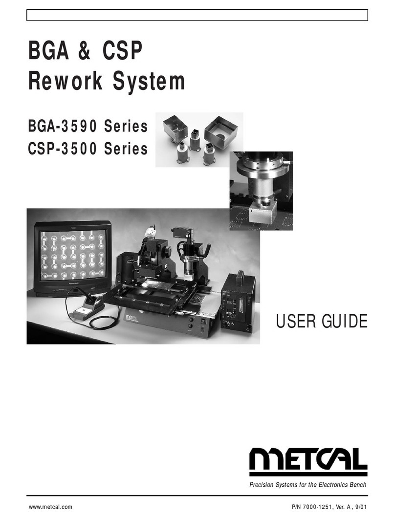 Metcal BGA-3590 Series User manual Metcal BGA-3590 Series User manual