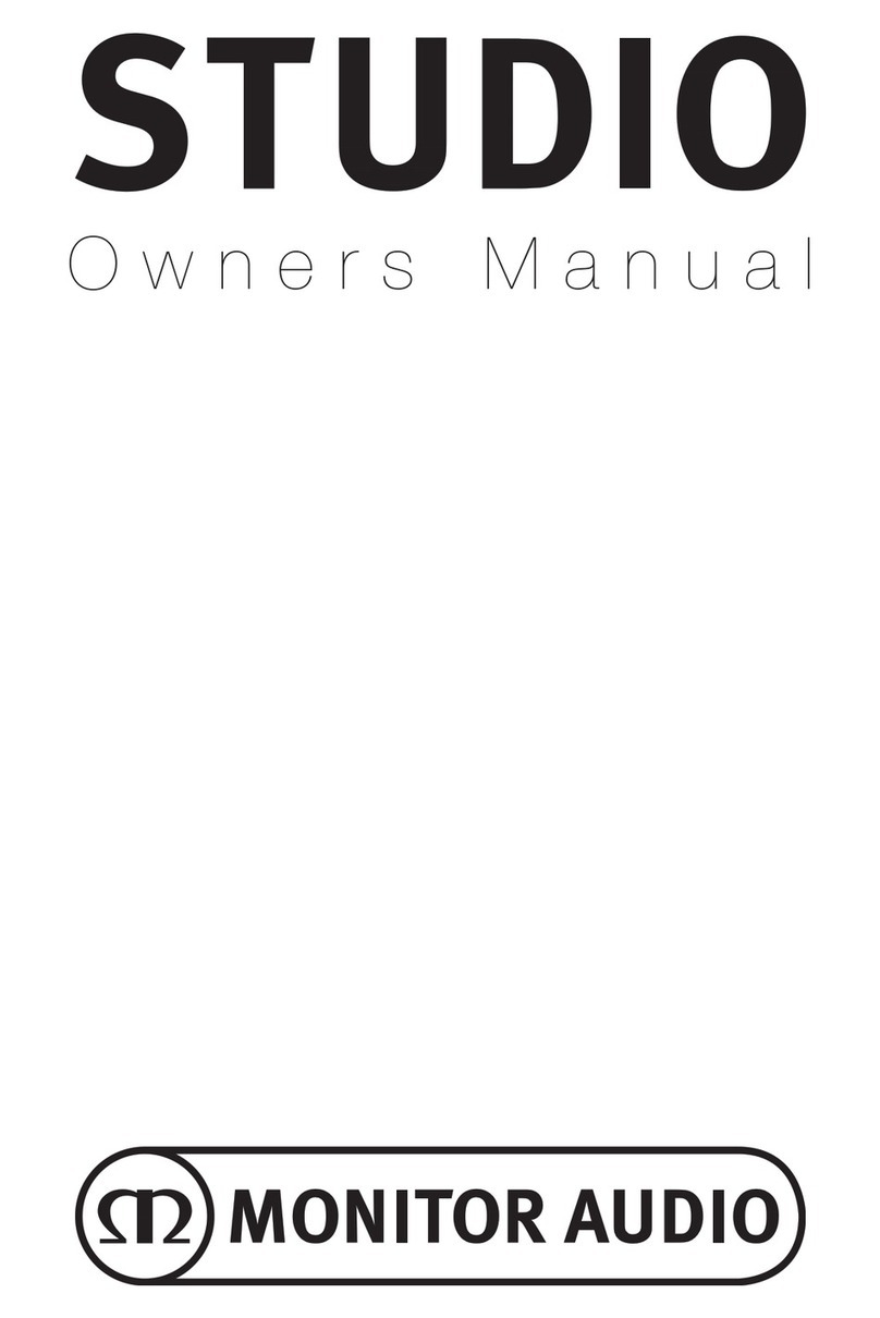 Monitor Audio STUDIO owner's manual