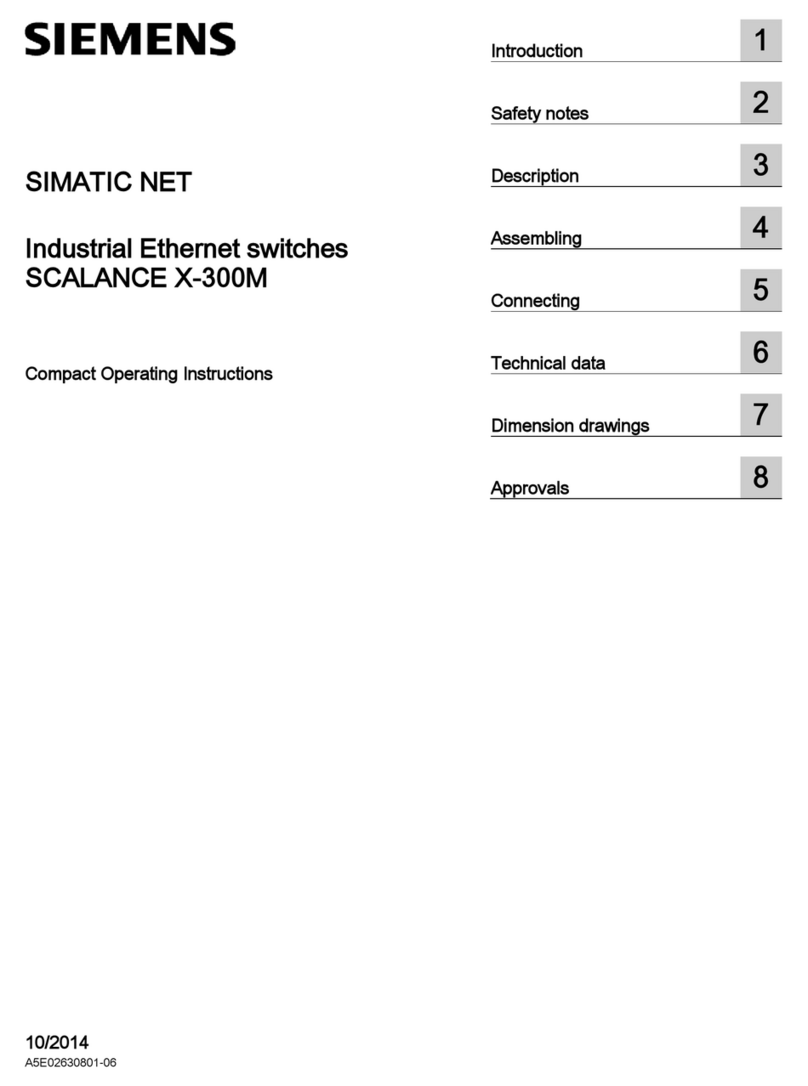 Siemens SIMATIC NET SCALANCE X-300M Compact operating instructions