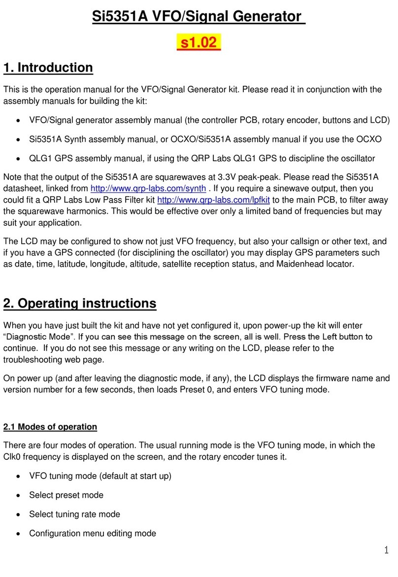 QRP Labs Si5351A operating manual