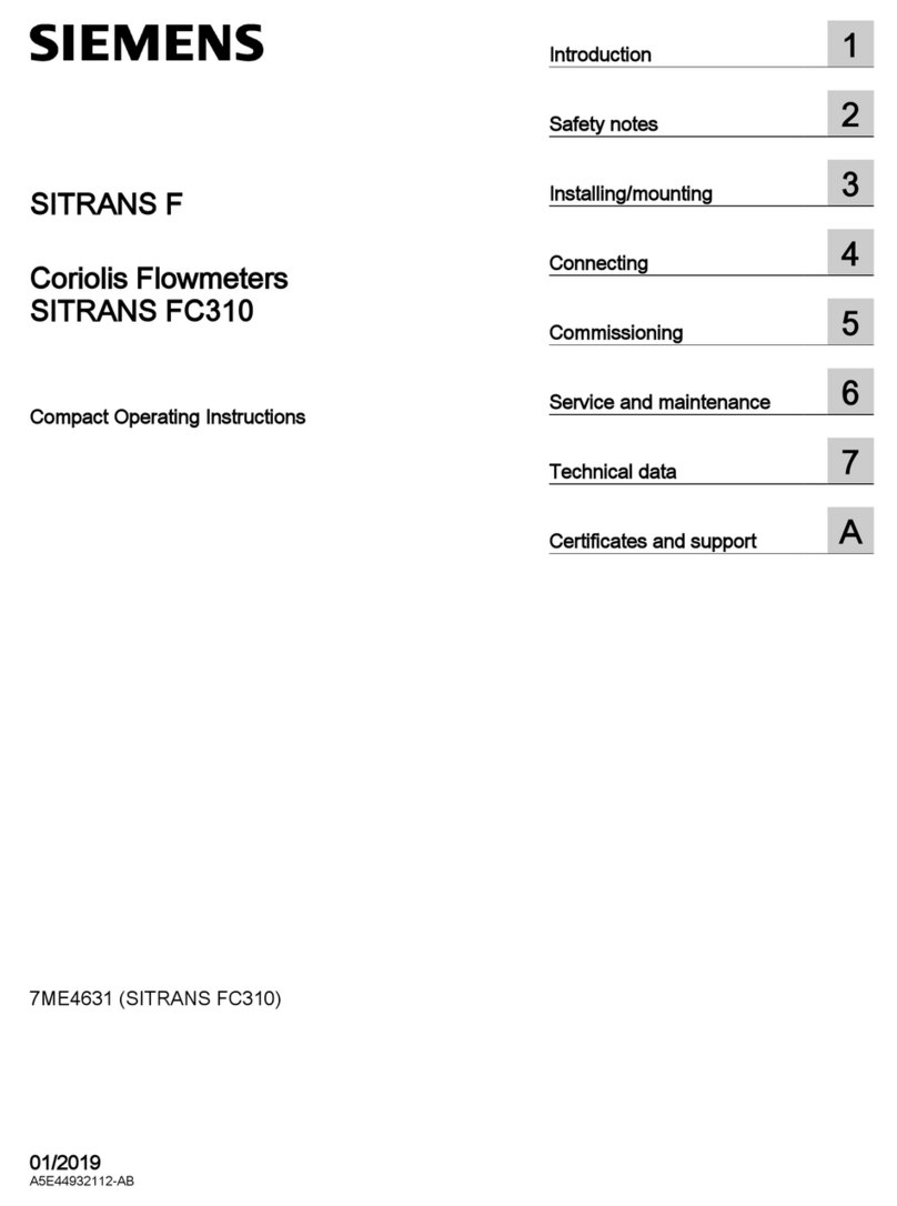 Siemens SITRANS FC310 Administrator guide