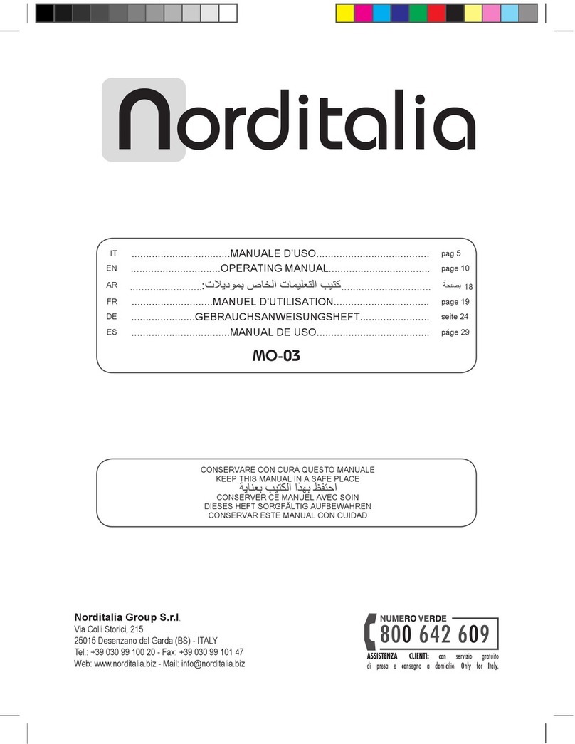 Norditalia MO-03 operating manual